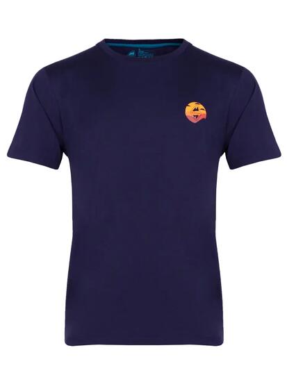 T-shirt uomo High Point Sella blu navy modal cotone 53/47 manica corta leggero