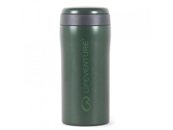 Mug isotherme Lifeventure acier inox vert double paroi anti-fuite