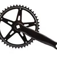 Hzb Crankset 44T — 170 mm, Black, Compatible with 1/8 & 3/32 Chains.