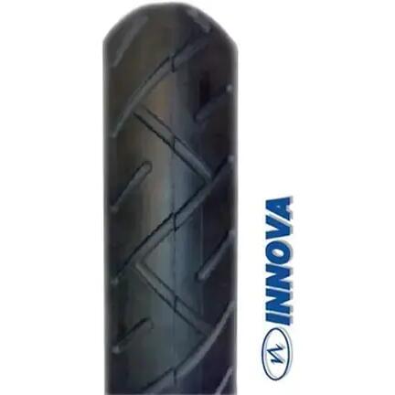 Innova 10 x 2.125 tyre with inner tube — 90/45° car valve, black.