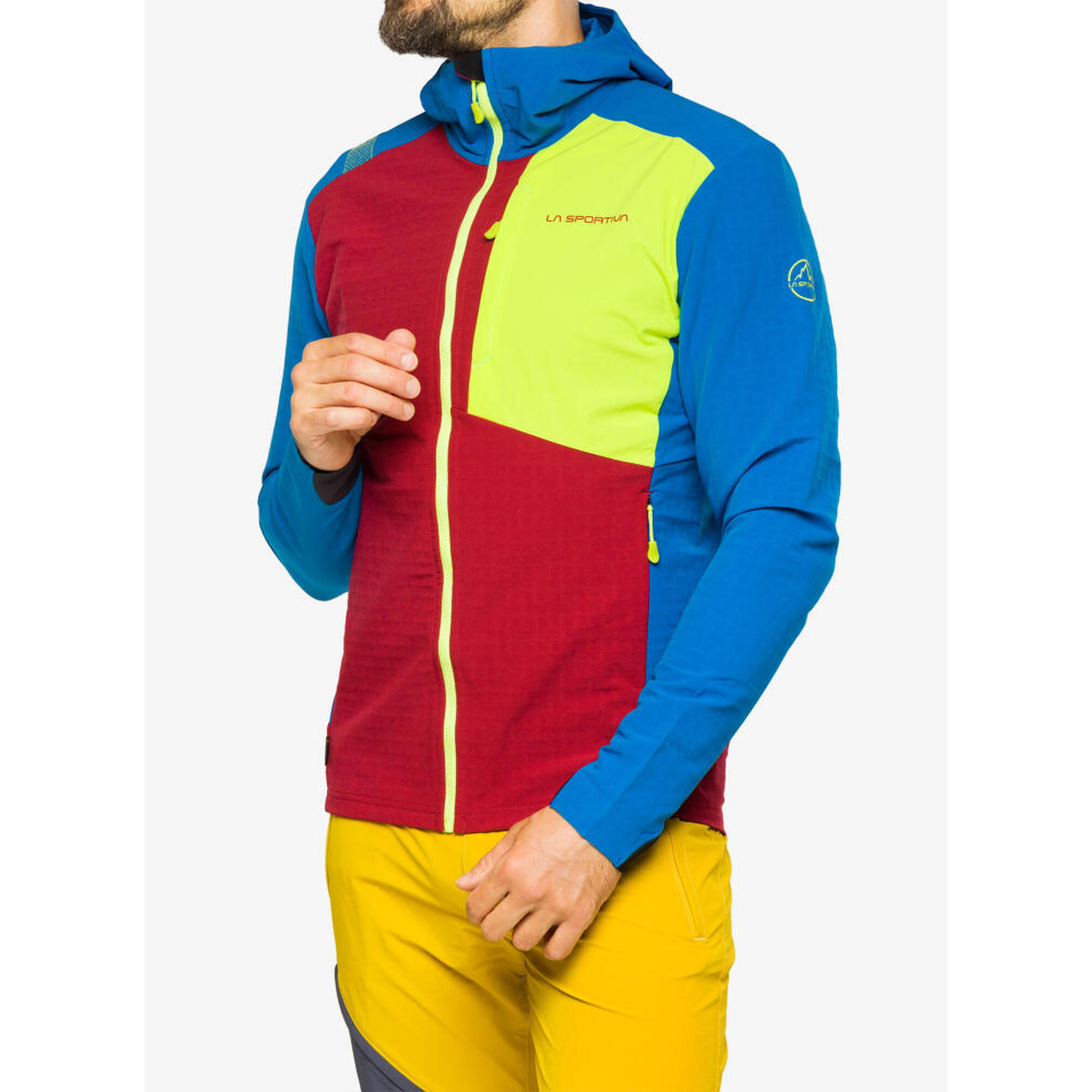 La Sportiva - La Sportiva Descender Storm Veste Homme Imperméable Coupe-vent Capuche Casque - Veste - Rouge - Decathlon