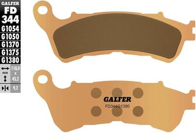Galfer remblokken "fd344" brake pad fd344 g1380 sint.metal scooter