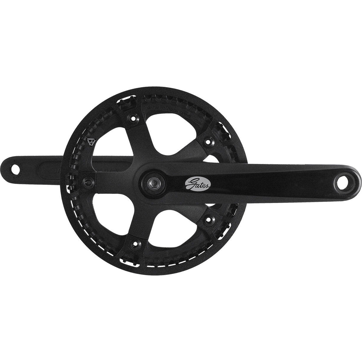 TORMINO Pédalier Gates cdn s250 50t 170mm bord de protection en métal noir.