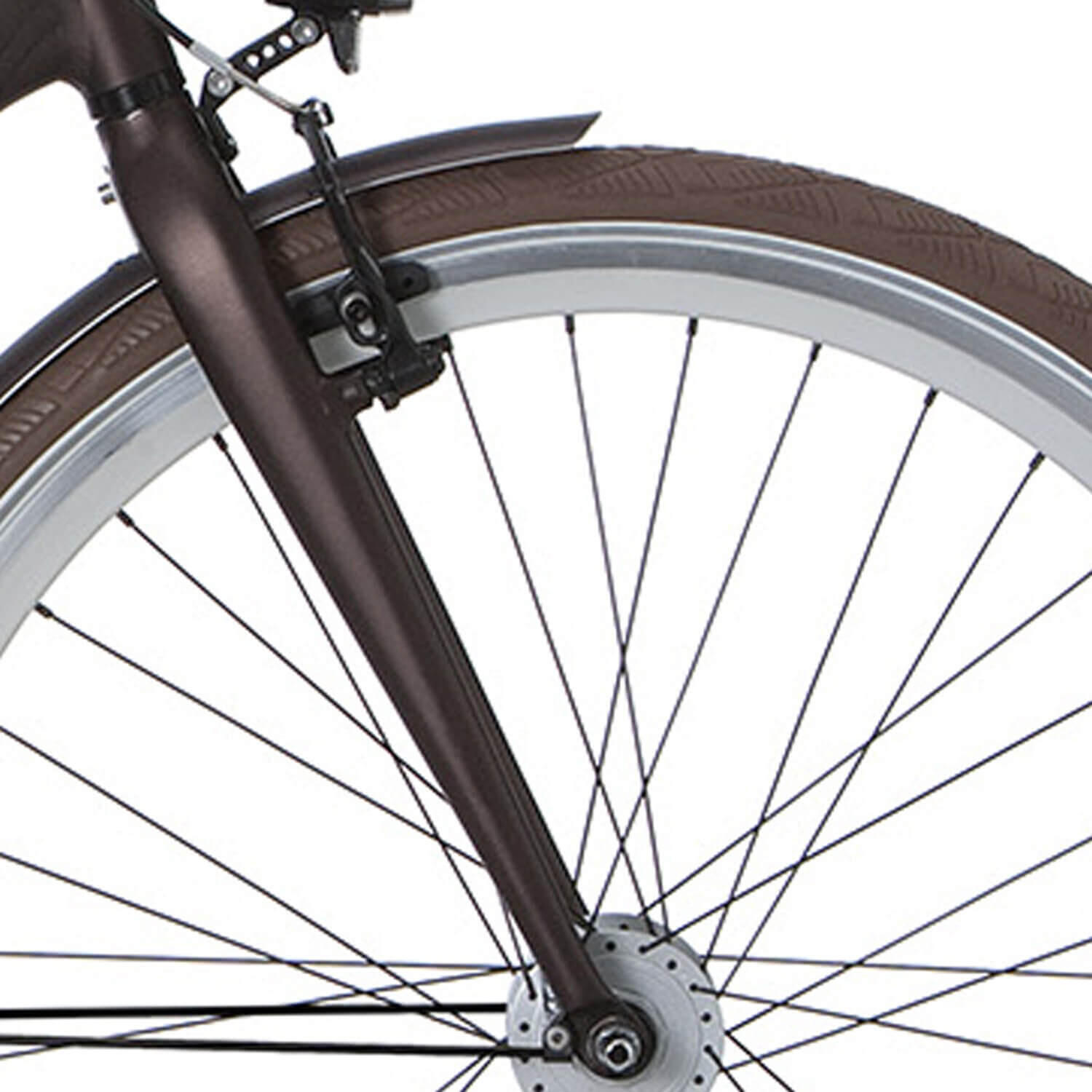 Cortina Fork 28 Mozzo sztywny widelec V‑Brake zielony