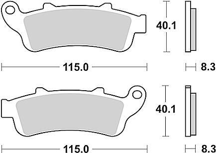 Trw remblokken mcb 704 brake pad mcb 704 organic standard