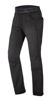 Pantalon homme Ocún MÁNIA Jeans Organic slim noir coton bio stretch