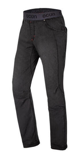 Pantalon homme Ocún MÁNIA Jeans Organic slim noir coton bio stretch