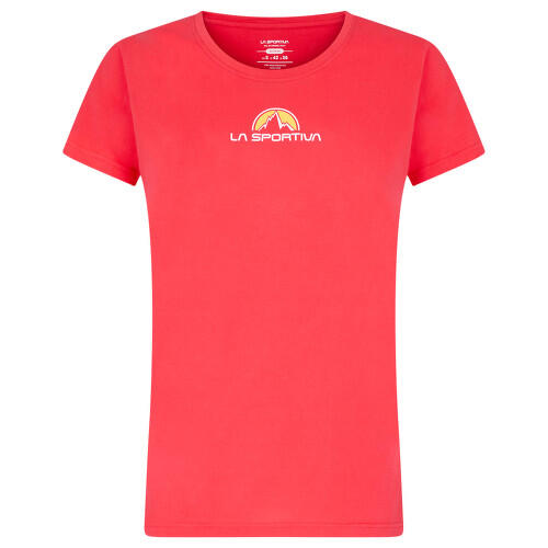 La Sportiva - T-shirt Femme La Sportiva Brand Tee W Hibiscus Orange, 100% Coton Bio - T-shirt Manches Courtes - Orange - Decathlon