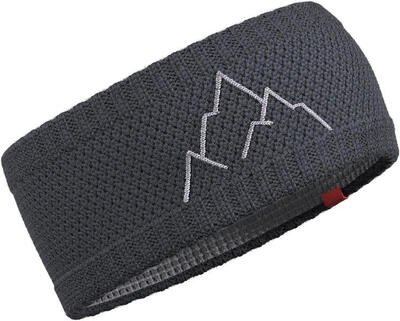 Fascia Hannah Astra 100% lana Merino fodera in pile traspirante ricamo montagna