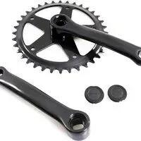 Fausto 36T Crankset, 127 mm, 1/8, Steel, Black.