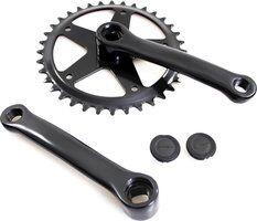 TORMINO HZB Crankset 36 tands 127 mm Longueur de manivelle noire 1836127stzw