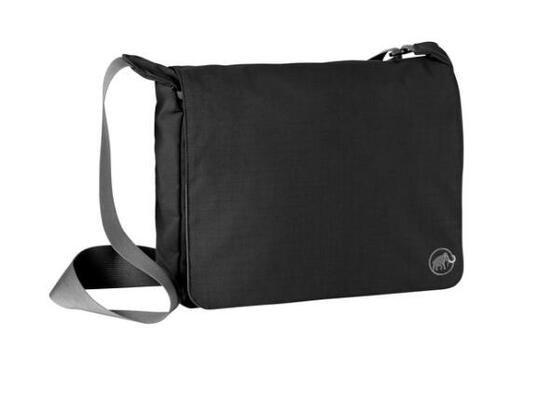 Sac bandoulière Mammut 8L Nylon Ripstop 320D noir compact et organisé 29x32x5 cm