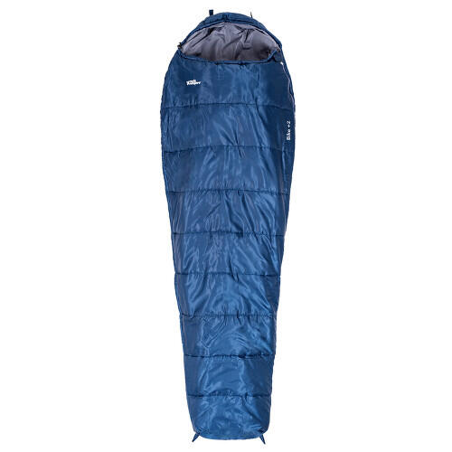 Sac de couchage Rock Empire Bike +2°C longue coupe bleu foncé isolation