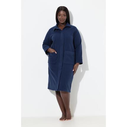 Damskie Szlafrok polarowy stójka zamek błyskawiczny z recyklingu