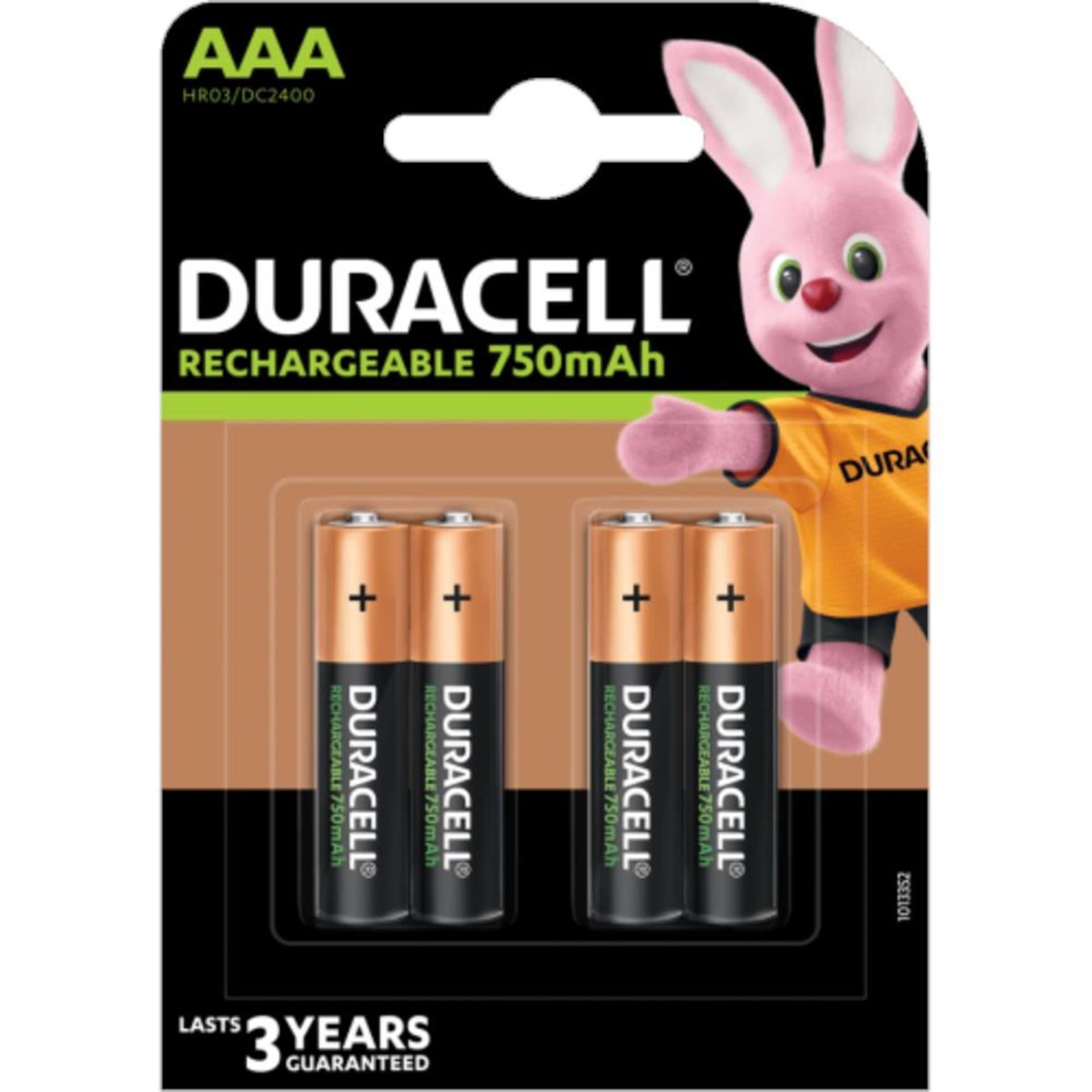BATTERY SUPPLIES NV Duracell Recharge Ultra AAA — batteria ricaricabile NiMH, precaricata.