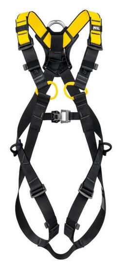 Harnas Petzl Newton 2 schwarz/gelb ergonomisch FAST LT PLUS DOUBLEBACK