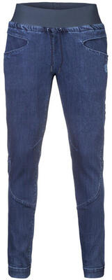 Damesschoenen casual klimspijkerbroek met elastische taille rafiki donkerblauw