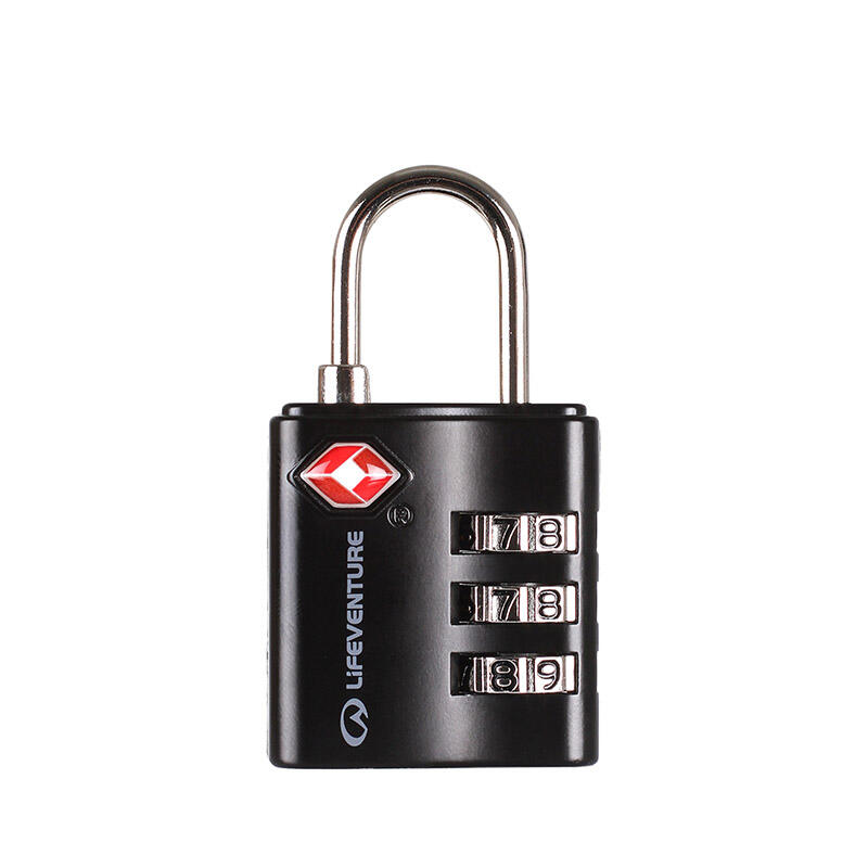 Lifeventure - Cadenas Tsa Lifeventure À 3 Molettes – Métal, 30x60 Mm - Cadenas - Noir - No Size - Decathlon