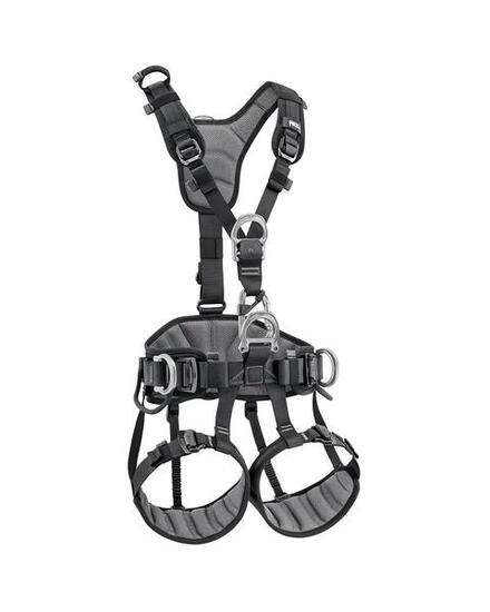 Harnais Petzl AVAO EU intégral T1 Noir/Jaune DoubleBack 5 porte-matériel