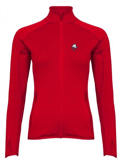 Felpa donna High Point Proton 6.0 Tecnostretch rossa taglio aderente