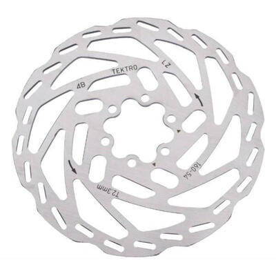 Tektro TR160-54 disco freno 160 mm 23 mm argento.