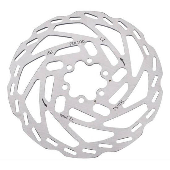 Tektro TR160-54 disco freno 160 mm 23 mm argento.