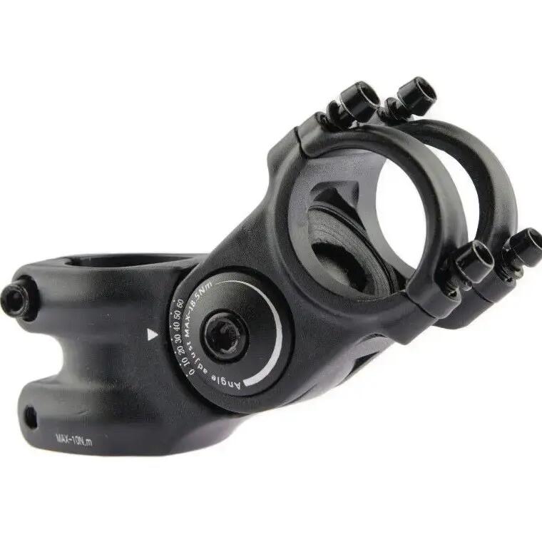 Primax E Enschede Adjustable Ahead Stem — 75mm, 28.6/31.8 mm, Matte Black.