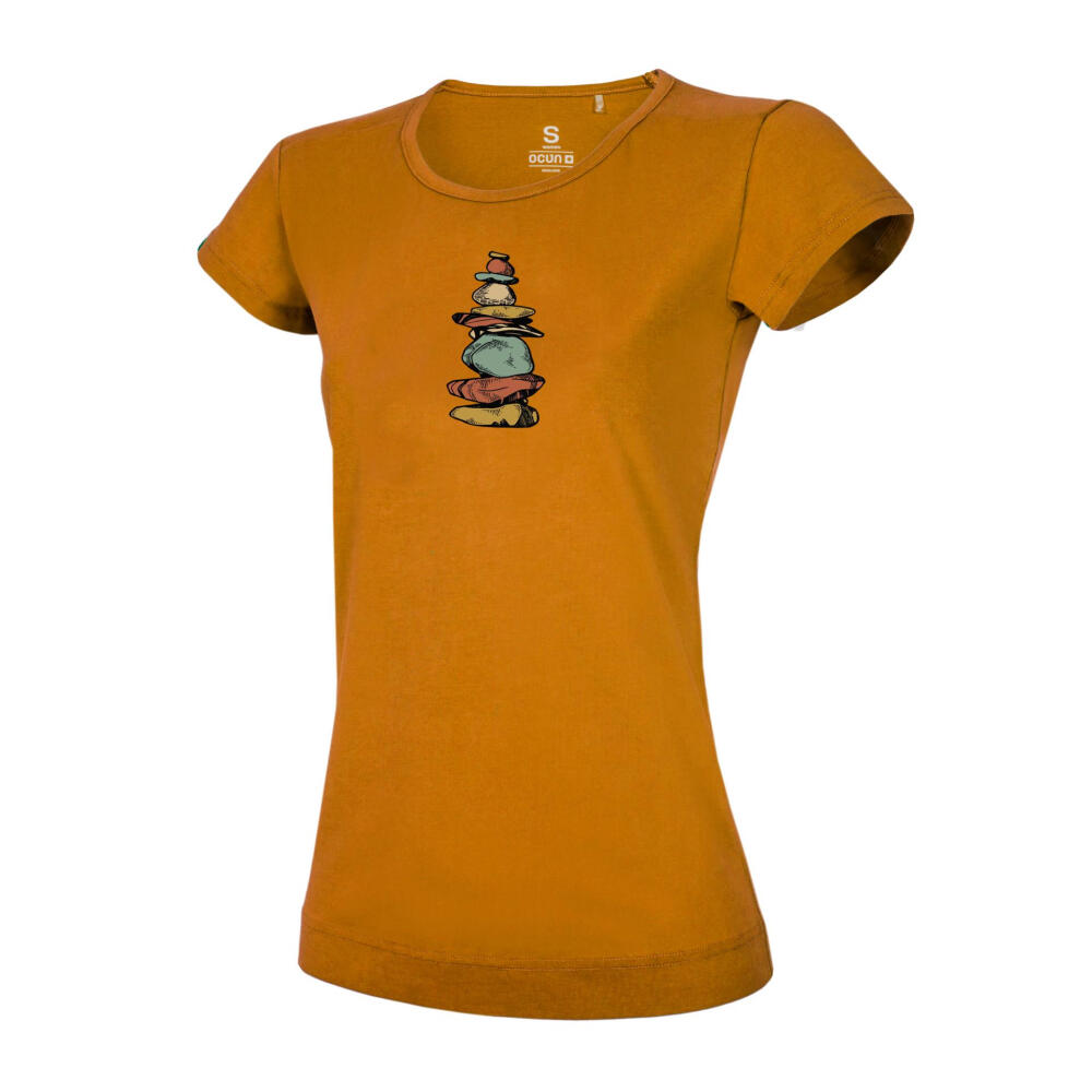 Ocun - T-shirt Femme Ocún Classic T Women 100% Coton Brun Imprimé Escalade - T-shirt Manches Courtes - Marron - Decathlon