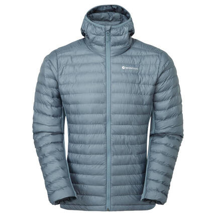Veste homme Montane Icarus Lite Hoodie Stone Blue, légère, capuche zippée