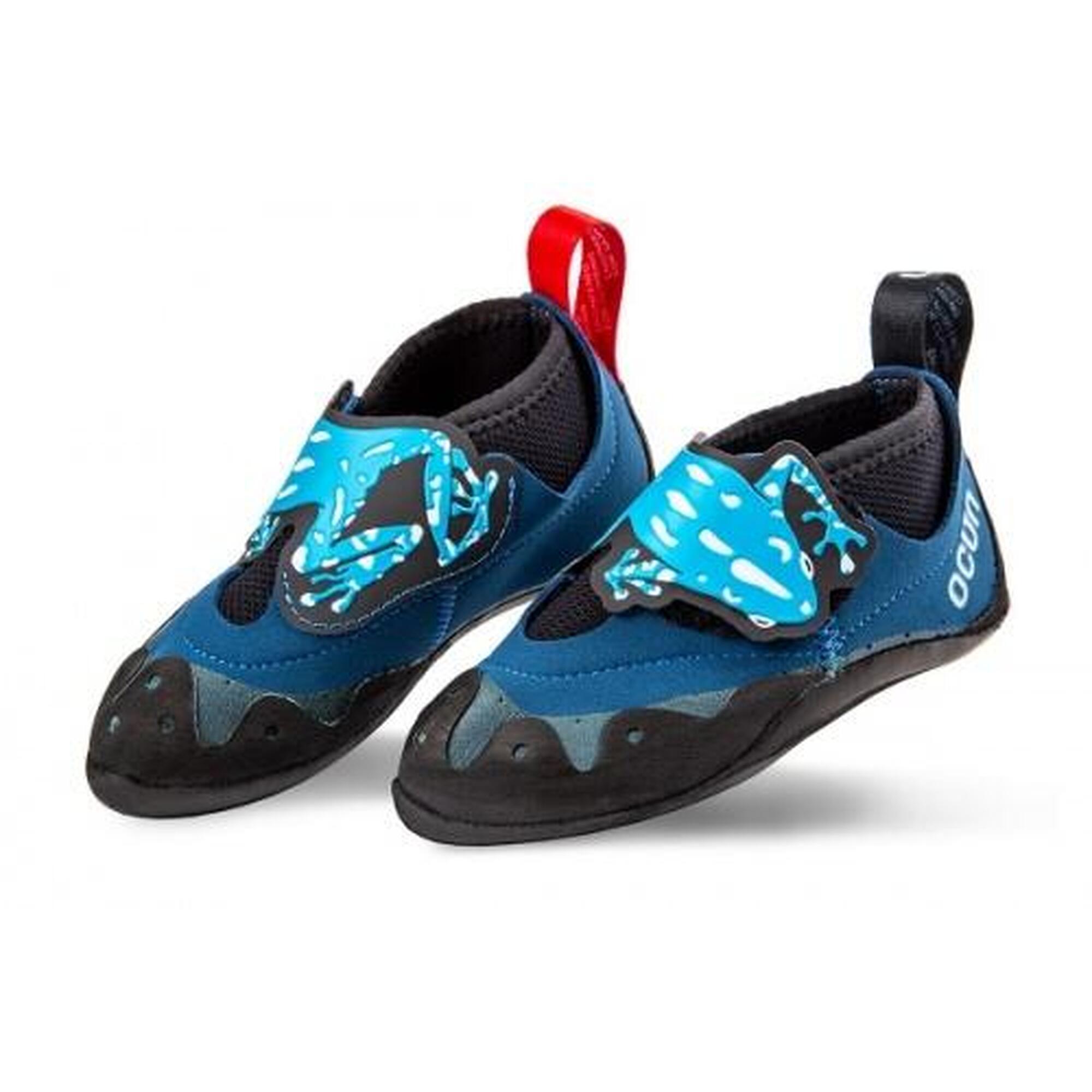 Ocun - Chaussons D'Escalade Enfant Ocún Ribbit Bleu Noir Taille 26-27 Légers Scratch - Chaussures De Sport - Bleu|noir - No Size - Decathlon