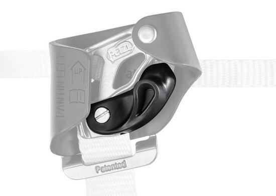 Linke Arrestierklappe Petzl Pantin aus PA/Edelstahl, 25 g, kompatibel Fußblocker