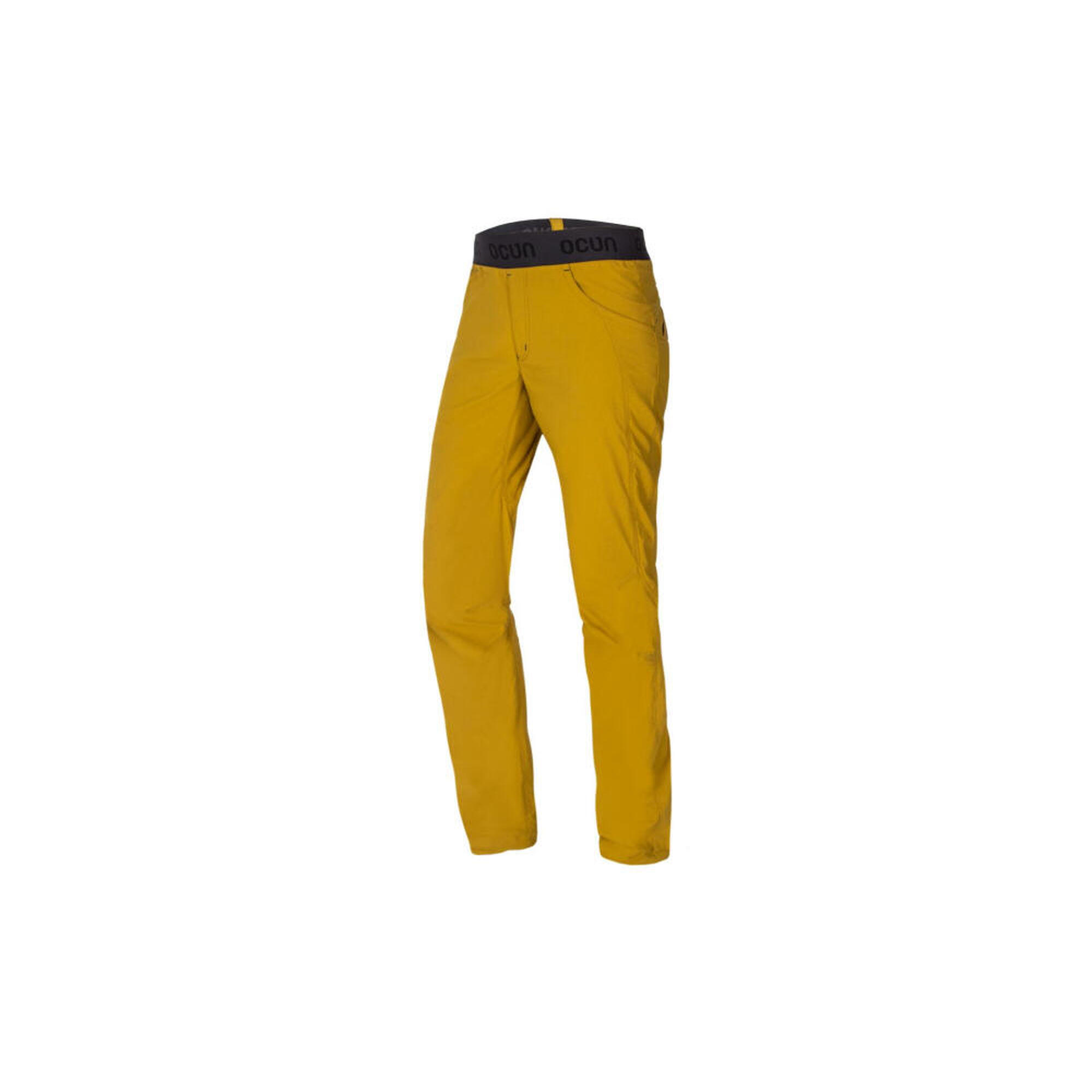Ocun - Pantalon D'Escalade Ocún Mánia Jaune Stretch Rapide Taille Confort - Pantalons - Jaune - Decathlon
