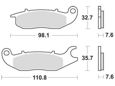 Trw remblokken mcb 759 brake pad mcb 759 organic standard