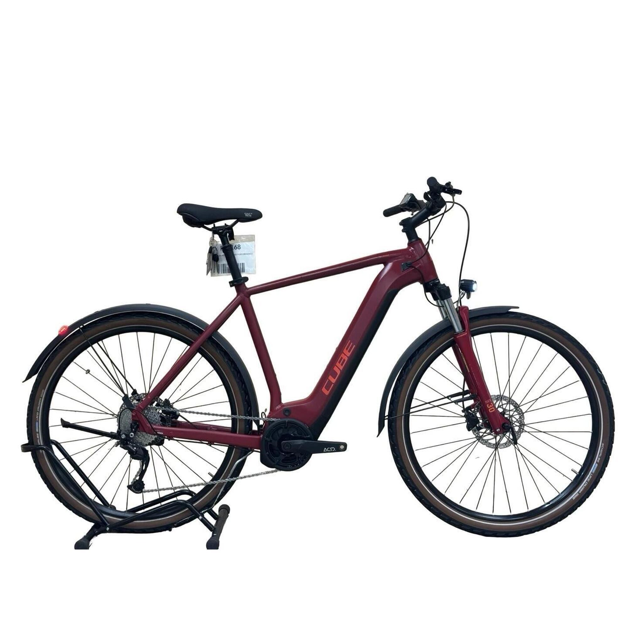 Cube - Reconditionné - Vélo Électrique Cube Nuride Hybrid Performance 500 - Comme Neuf - Vélo Ville - Noir|rouge - 58 Cm - Decathlon