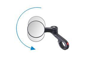 Klapbare Spiegel Krampe KF Mini mit Klemme.