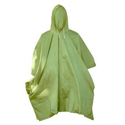 Wasserdichter Poncho Yate PVC grün Einheitsgröße kompakt und leicht