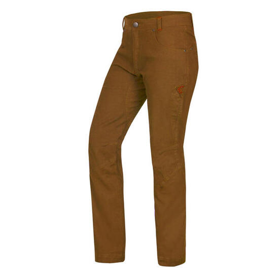 Pantalon homme Ocún Cronos Pants brown coupe élastique poche cuisse