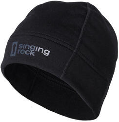 Bonnet Singing Rock Polartec Power Stretch chaud respirant noir coupe ajustée