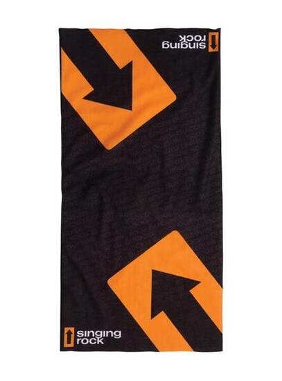 Scaldacollo Singing Rock Black Arrow nero tubolare traspirante ed elastico