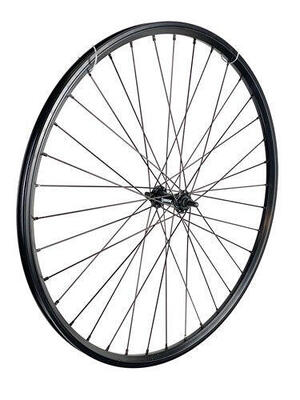 Voorwiel 28 inch 622 zwart zwarte spaak (cargo)
