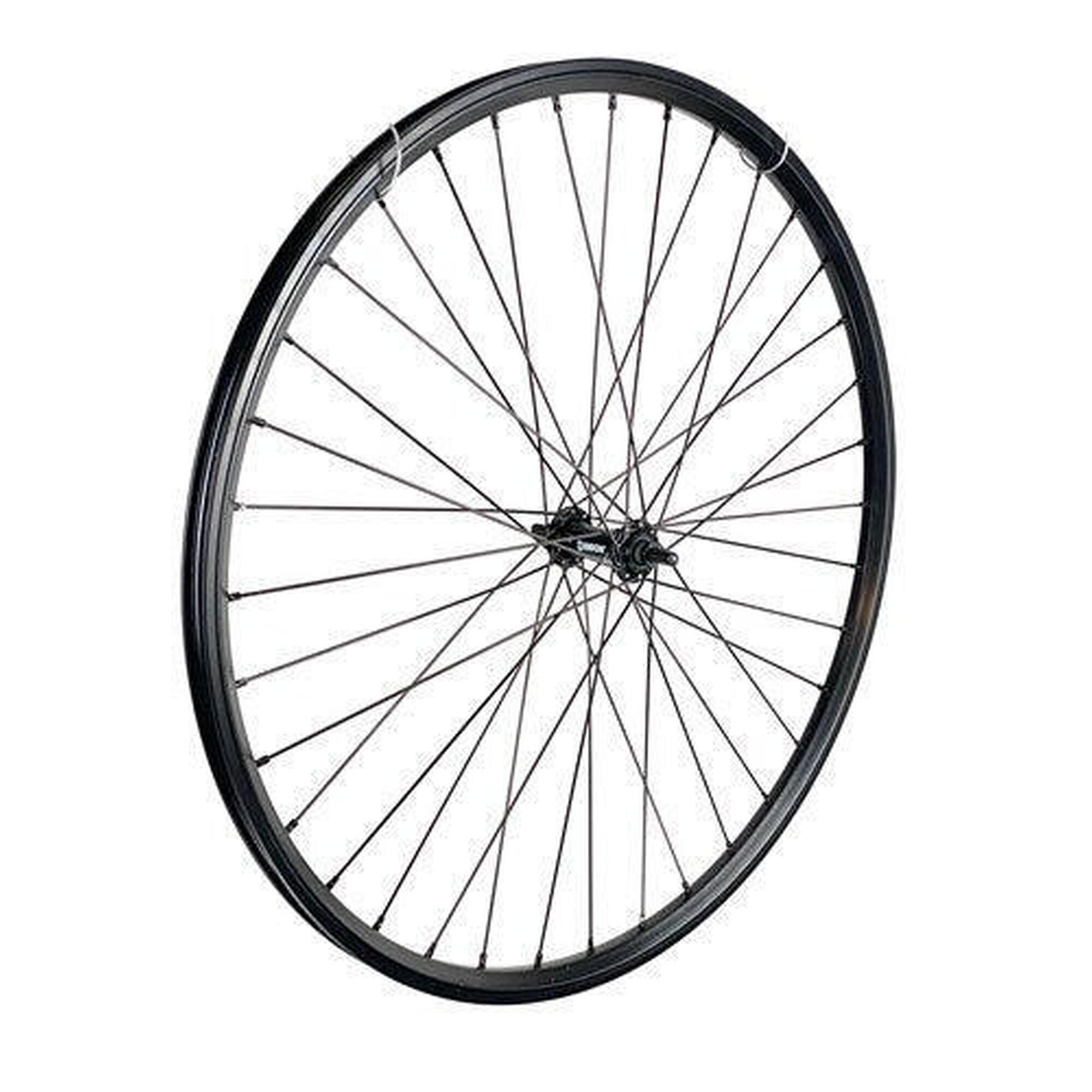 Koło przednie 28 cali (622) czarne z czarnymi szprychami (cargo)