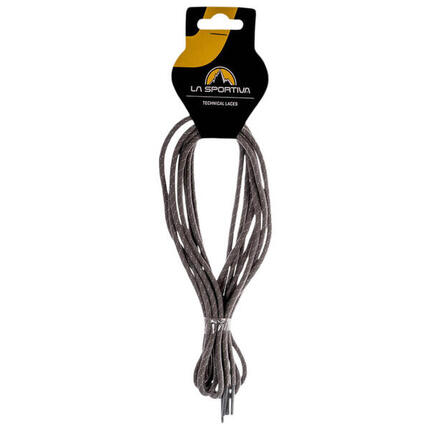 Lacets La Sportiva White Mid Grey, résistants à l'abrasion pour approche