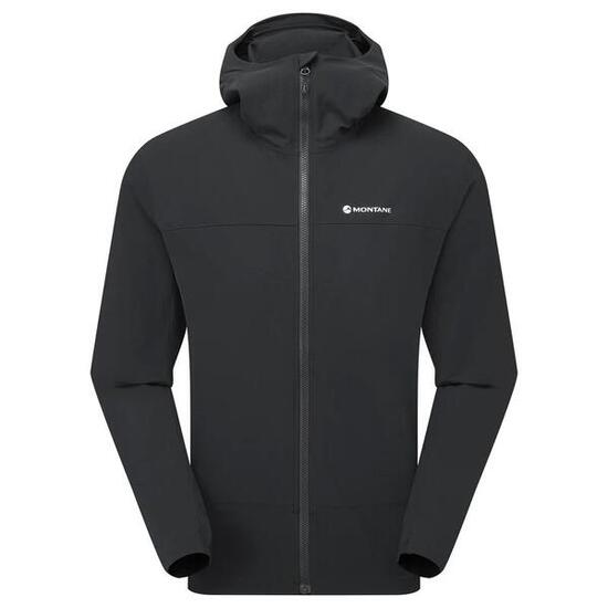 Veste softshell Homme Montane Tenacity Hoodie noire XXL, coupe-vent respirante
