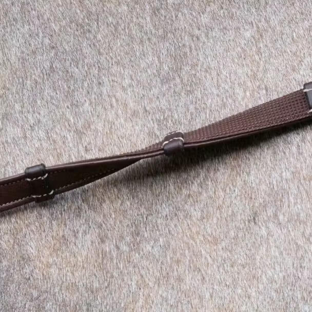 Rênes pour cheval avec boucles en cuir Dy'on Hunter 5/8" 3/3