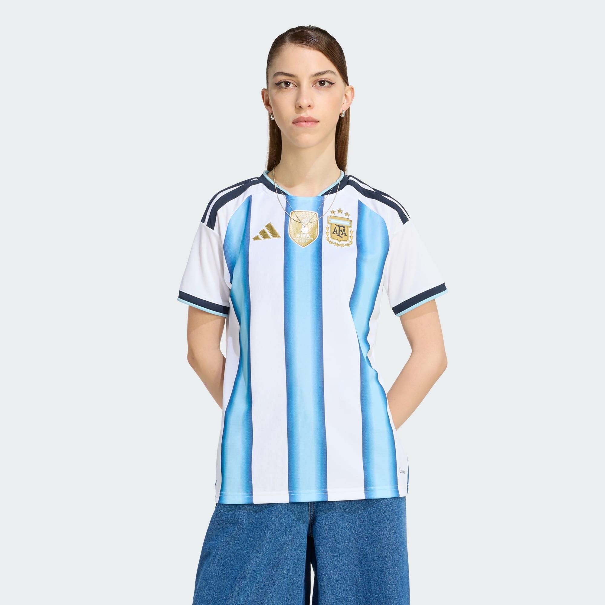 Adidas - Maillot Domicile Argentine 26 - Maillot Manches Courtes - Blanc|bleu - Decathlon