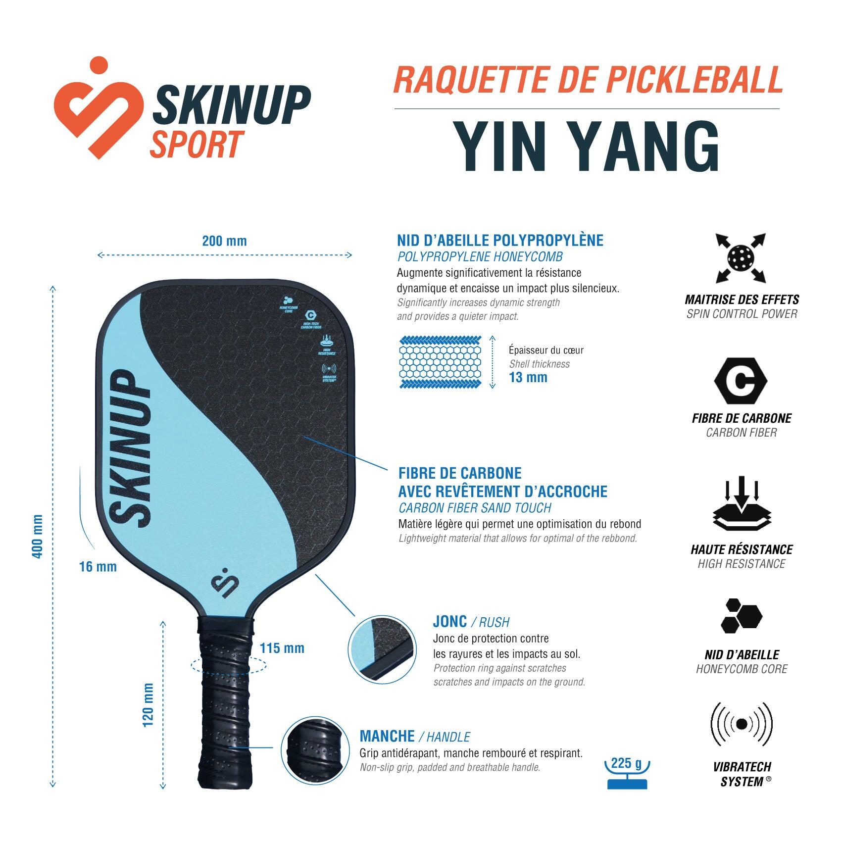 Pickleballset met 8 Yin Yang rackets - SKINUP Sport 3/5