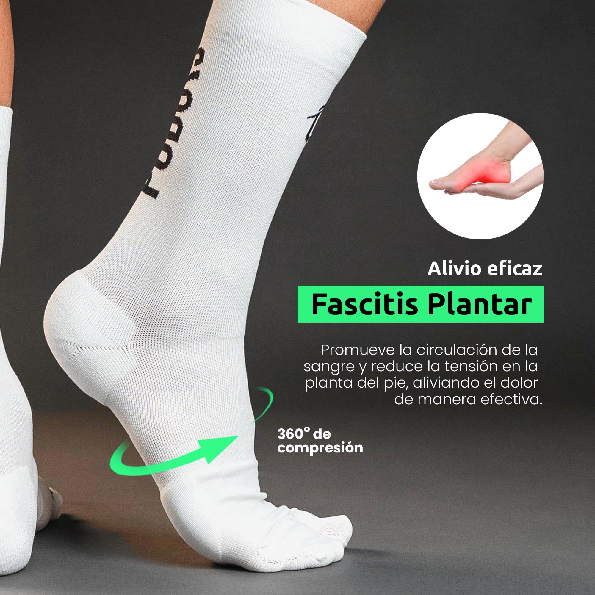 Calcetines Biomecánicos Running Blanco 3/8