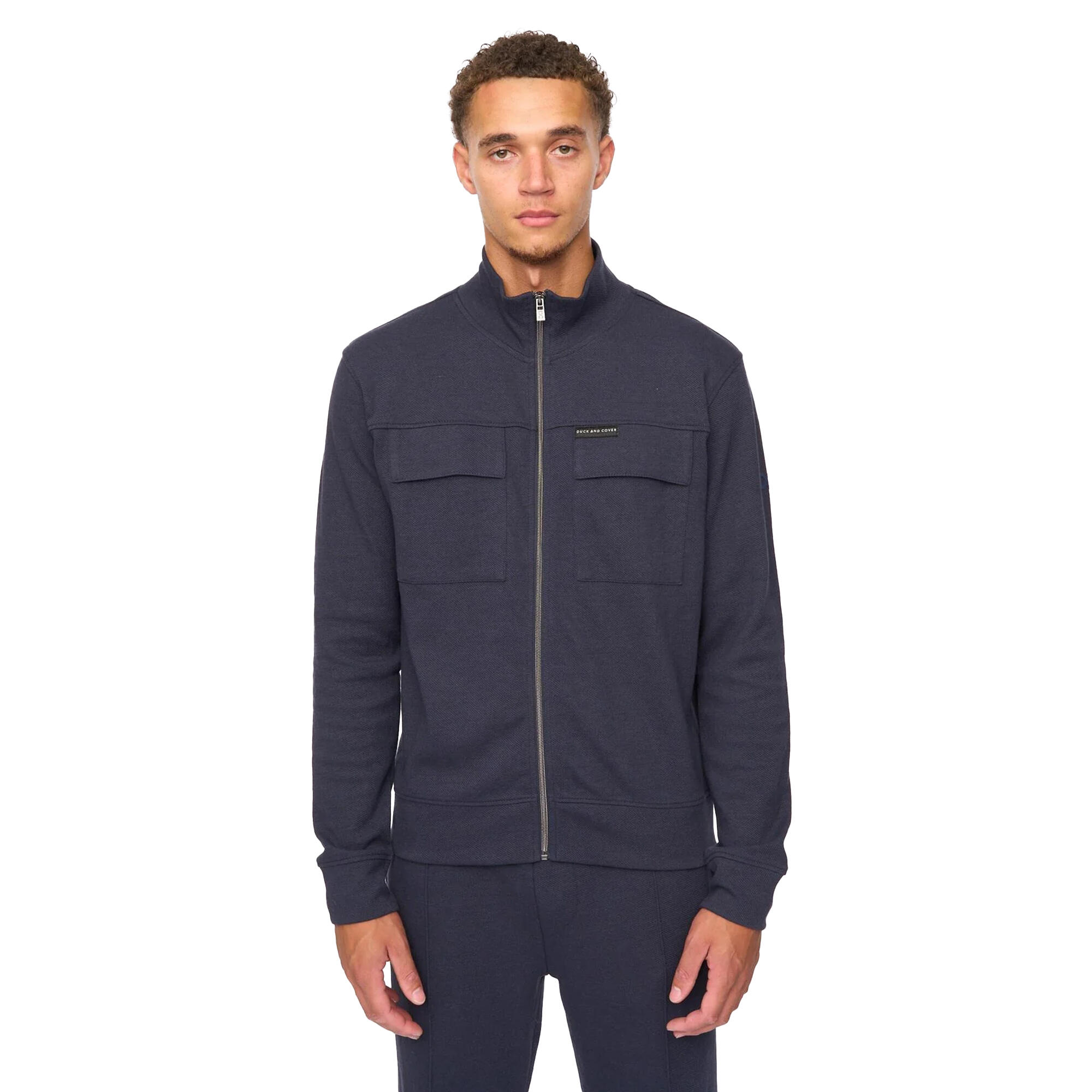Duck and Cover Mens Tames Full Zip Sweatshirt