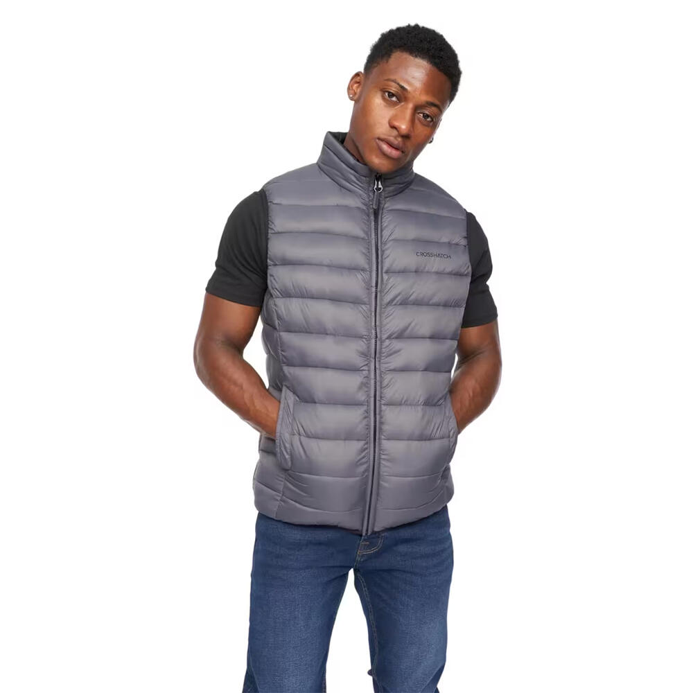 Crosshatch Mens Gattering Quilted Gilet
