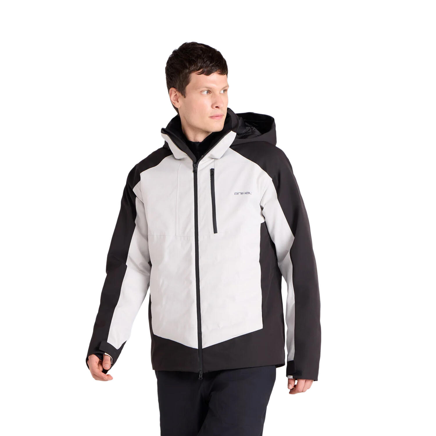 Animal Mens Energy Baffled Baffled Stitching Ski Jacket